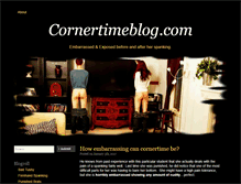 Tablet Screenshot of cornertimeblog.com